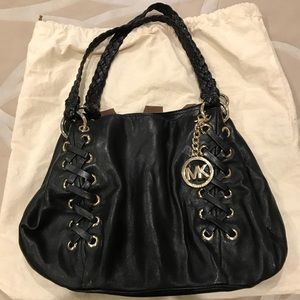 Michael Kors Black & Gold Handbag Purse